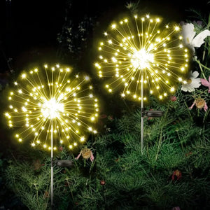 2x1 Luz Solar LED Fuegos Artificiales