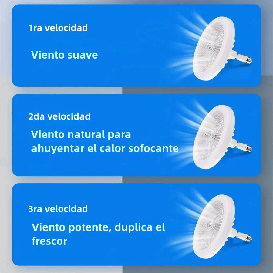 Lampara Led Ventilador Inteligente